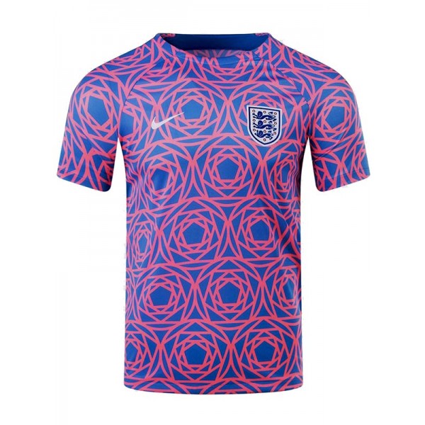 England training jersey soccer uniform men's red sportswear football kit top shirt 2023-2024